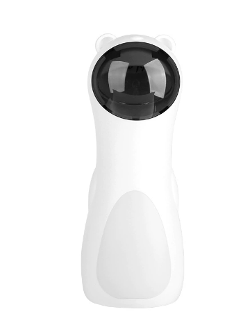 Automatic Cat Laser Toy, Interactive Laser Pointer with 5 Angle Settings & 2 Speed Modes, Auto Timer Laser Pet Toy for Indoor Cats & Kittens — White