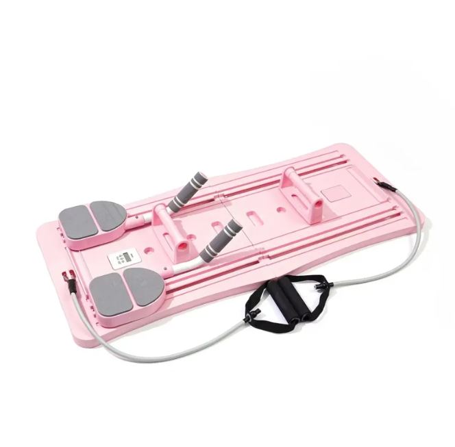 Compact Pilates Sliding Board, Portable Low-Impact Home Gym Board for Full-Body Workouts, Non-Slip Core — Purple / Pink / Black