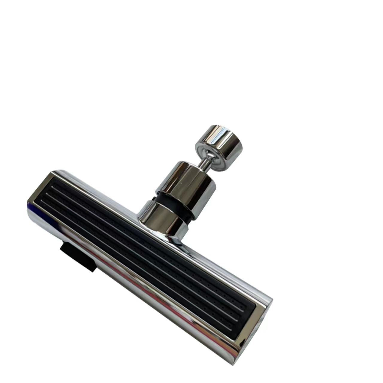 Universal Rotating Kitchen Faucet Waterfall Nozzle, 360° Swivel Tap Aerator with Copper Connector, Rainfall & Stream Modes