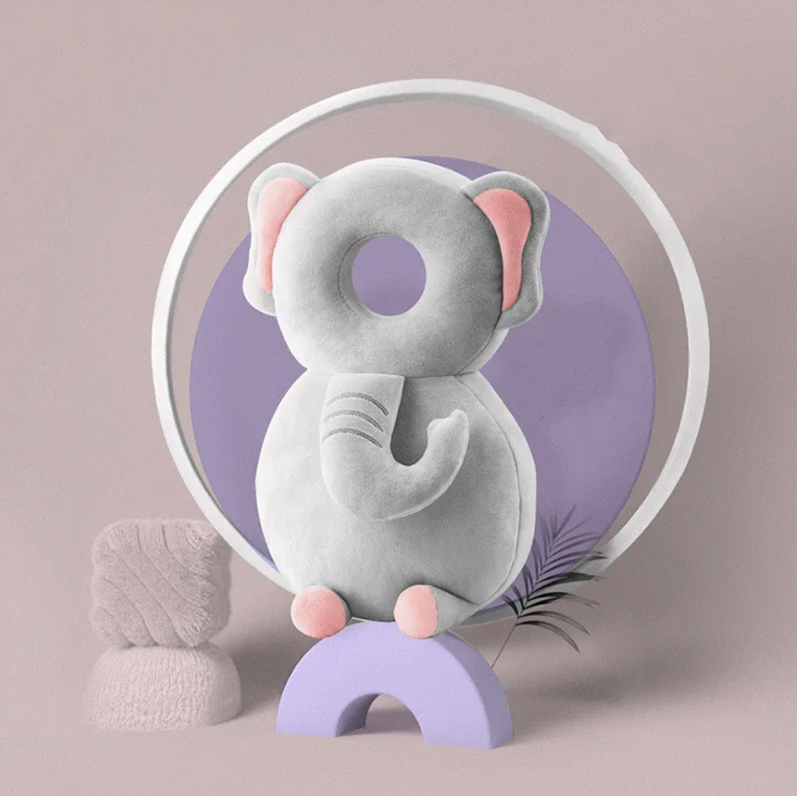 Toddler Head Protection Pad, Adjustable Baby Safety Head Cushion for Crawling & Learning to Walk — Cute Animal Designs