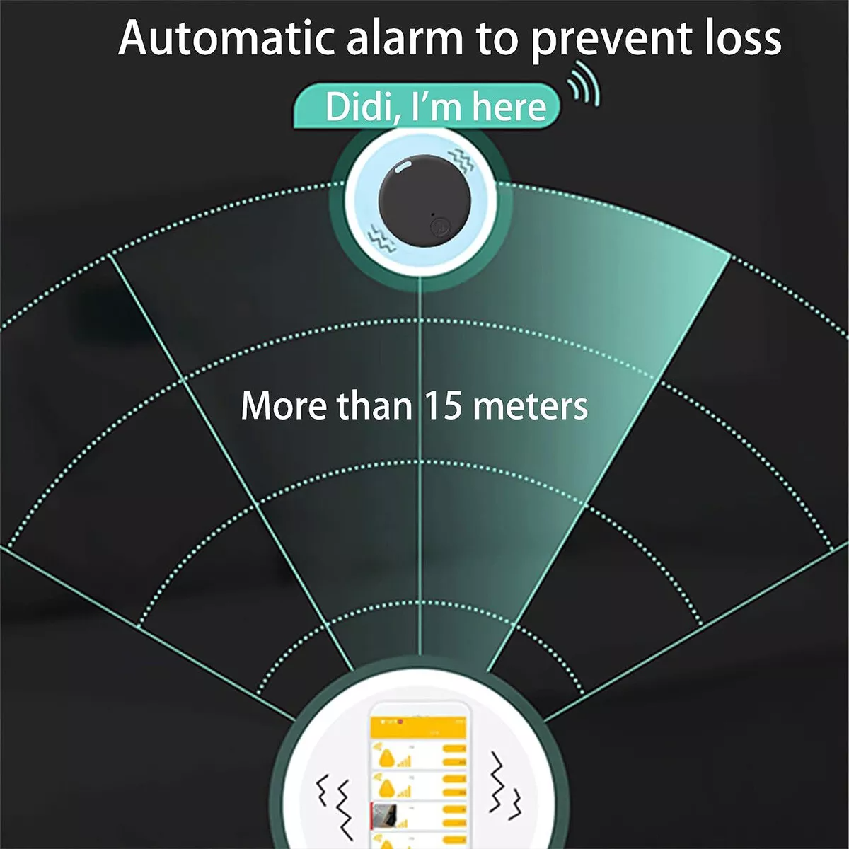 Bluetooth Item Finder Key Tag, App-Paired Locator for Keys, Wallet, Bags & Remotes — Audible Alarm, Two-Way Phone Find — 2/4/6/8 Packs