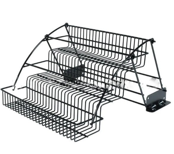Retractable Kitchen Storage Organizer, 3-Tier Expandable Spice Rack, SlideAway Space-Saving Under-Cabinet & Countertop Shelf — Black