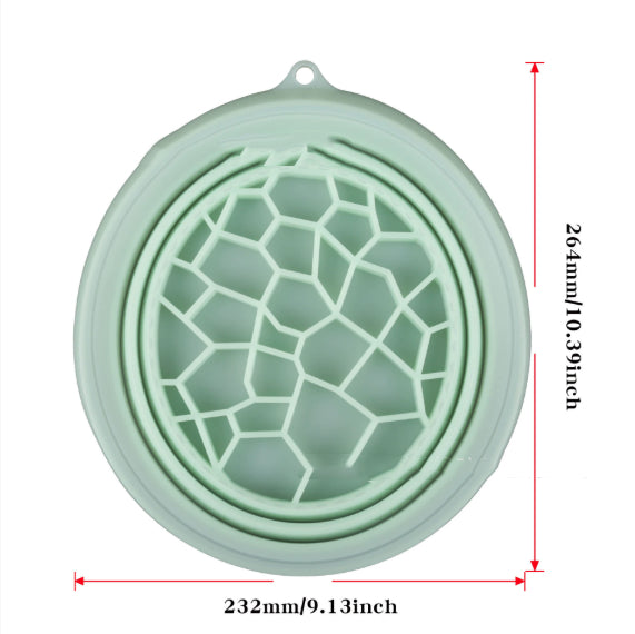 Collapsible Silicone Ice Basin, Flexible Ice Bath Bowl for Facial Skincare, Ice Facials & Spa Treatments — Black / Green / Purple