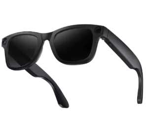 AI Camera Smart Glasses, HD Video Recording Smart Glasses with Anti-Shake, Voice Calls, Translation & Object Recognition — Sunglasses / Clear Lens