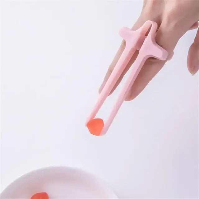 Hands-Free Snack Chopsticks, Food-Grade Reusable Mini Snack Tongs for Gaming, Typing & Watching TV — Black / Grey / Pink / White