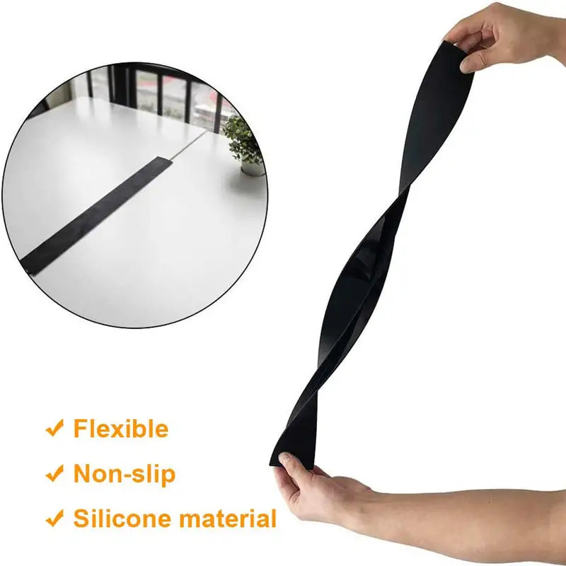 Heat-Resistant Silicone Gap Cover for Clean Countertops - Kitchen Appliance Gap Filler for Stove, Washer, and Counter Sealing