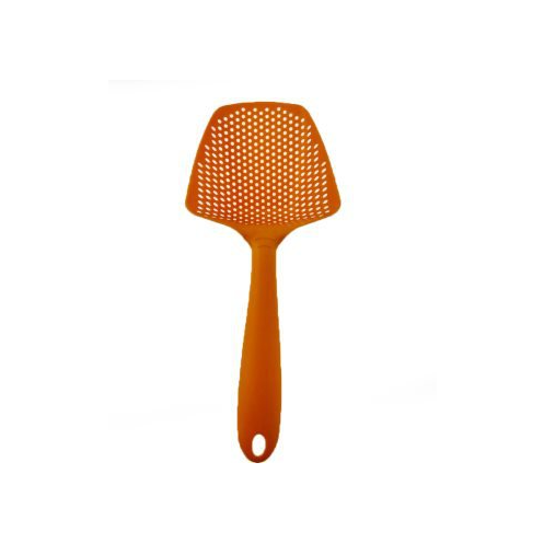 Kitchen Water Strainer Spatula, Large Slotted Scoop & Ice Shovel in Non-Toxic Nylon with Hanging Hole, 34.5x12.5x6cm — Multi-Color