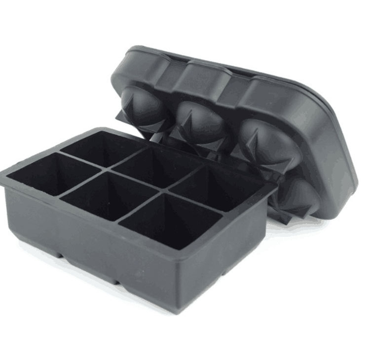 Cylindrical Ice Cube Mold for Tall Tumblers, 4-Grid Silicone Ice Cube Tray with Slow-Melt Cylinder Ice, Fits 30-40oz Tumblers, for Cocktails