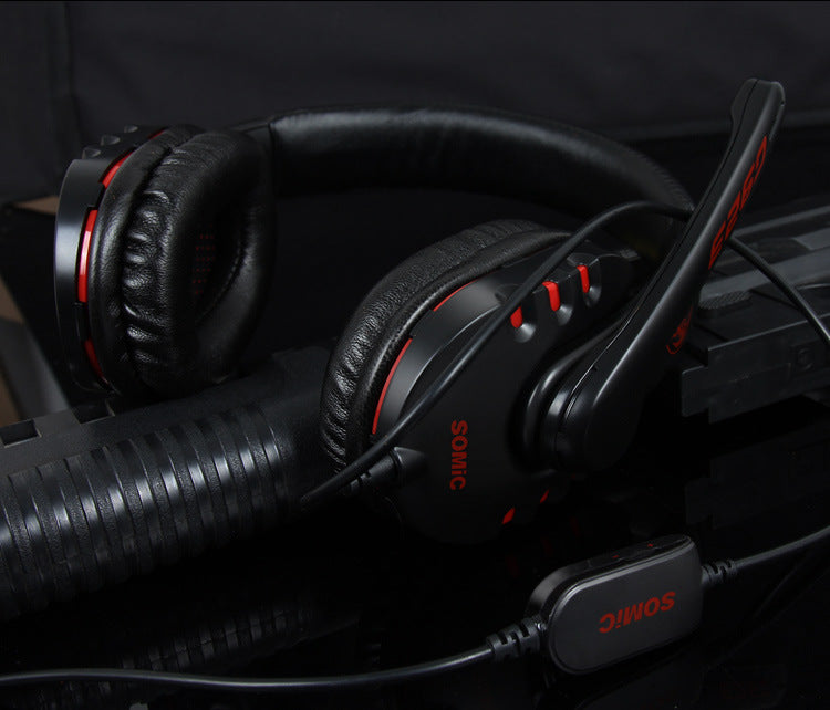 G923 Professional Over-Ear Gaming Headset with Microphone, Wired 3.5mm Stereo Noise-Reducing Headphones for PC, PS4, PS5, Xbox & Switch