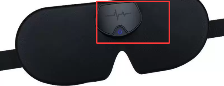 Smart Sleep Mask, 3D Contoured Blackout Sleep Goggles with Rechargeable Module, 2-Hour Quick Charge, 235x92mm — Black