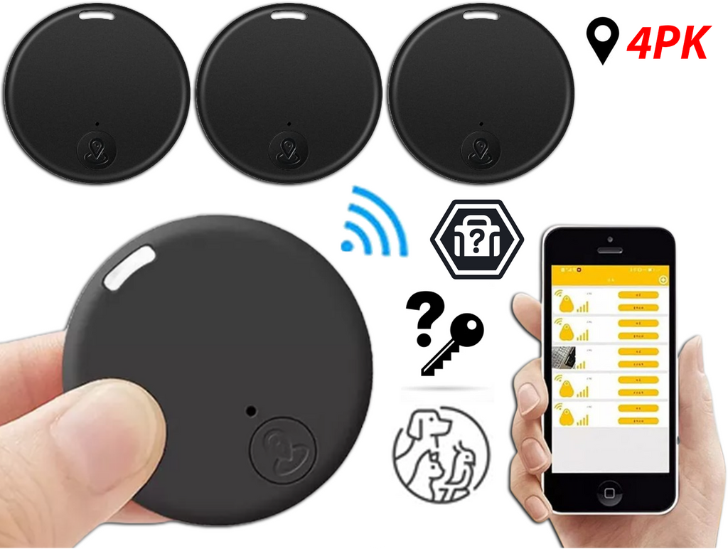 Bluetooth Item Finder Key Tag, App-Paired Locator for Keys, Wallet, Bags & Remotes — Audible Alarm, Two-Way Phone Find — 2/4/6/8 Packs