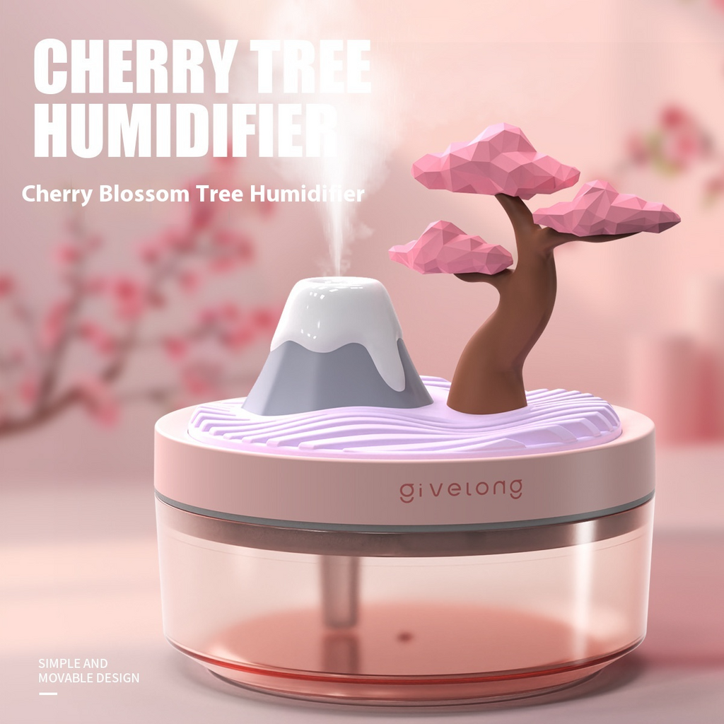 Portable USB Aroma Humidifier, Compact Landscape-Design Cool Mist Aromatherapy Diffuser, Quiet Desktop Air Humidifier for Home — Multiple Cute Styles