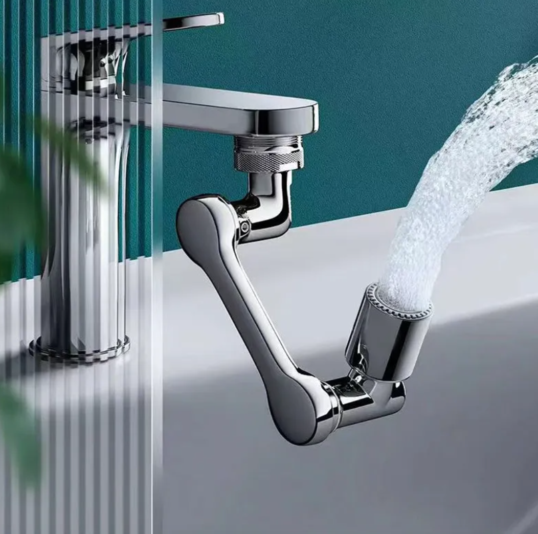 Universal 1080° Rotating Faucet Extender, Splash-Proof Tap Aerator with Adjustable Angle for Kitchen & Bathroom Sinks — 1PC / 2PC / 3PC