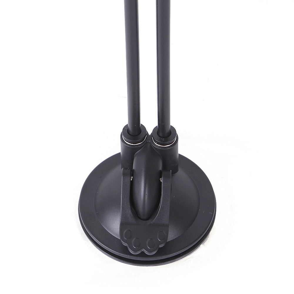 Cat Teaser Toy with Suction Cup Base, Interactive Wand Toy with Butterfly, Squirrel & Caterpillar Attachments — Multiple Styles