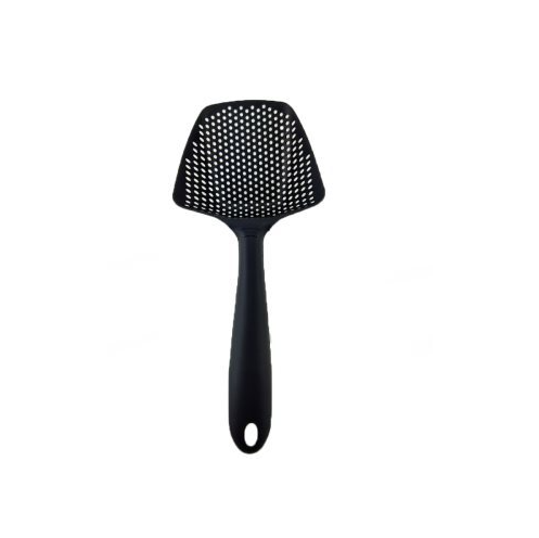 Kitchen Water Strainer Spatula, Large Slotted Scoop & Ice Shovel in Non-Toxic Nylon with Hanging Hole, 34.5x12.5x6cm — Multi-Color