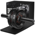 AB Roller Wheel, Double-Wheel Core Trainer with Non-Slip Handle & Knee Pad, Noise-Free Home Gym Equipment