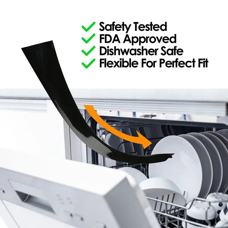 Heat-Resistant Silicone Gap Cover for Clean Countertops - Kitchen Appliance Gap Filler for Stove, Washer, and Counter Sealing