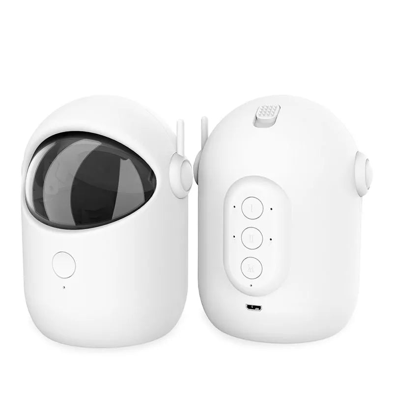 Automatic Cat Laser Toy, Interactive Laser Pointer for Indoor Cats with 3 Play Modes & Smart Timer, USB Rechargeable Hands-Free Cat Teaser — White
