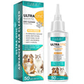 Pet Ear Cleaner 50ml, Gentle Ear Cleaning Solution for Dogs & Cats, Non-Irritating Ear Wash to Remove Dirt — ELAIMEI