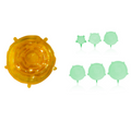 Silicone Stretch Lids for Food Storage, 12-Pack Reusable Food-Grade Silicone Lids in 6 Sizes — Multiple Colors