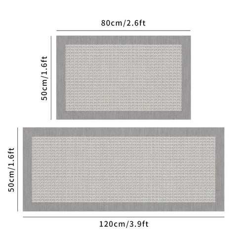 2-Pack Durable Kitchen Floor Mats, Non-Slip & Waterproof