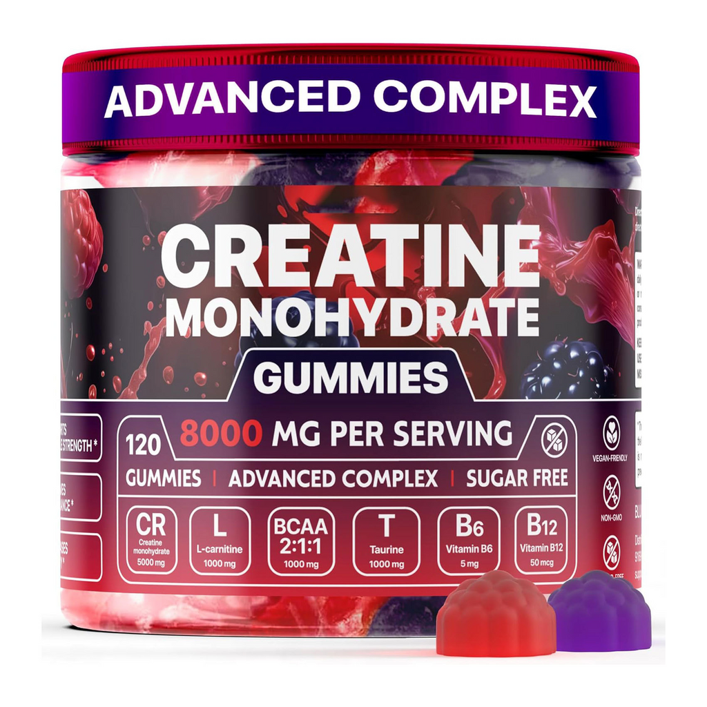 Muscle Boost Gummies with Creatine, Chewable Creatine Gummies Designed to Support Energy, Endurance & Muscle Recovery — 120 Count