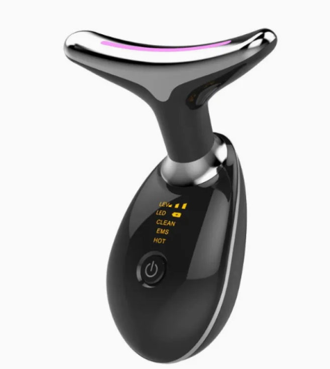 Photon Sculpting Face & Neck Wand, LED Light Therapy Facial Massager for Face & Neck — White / Black