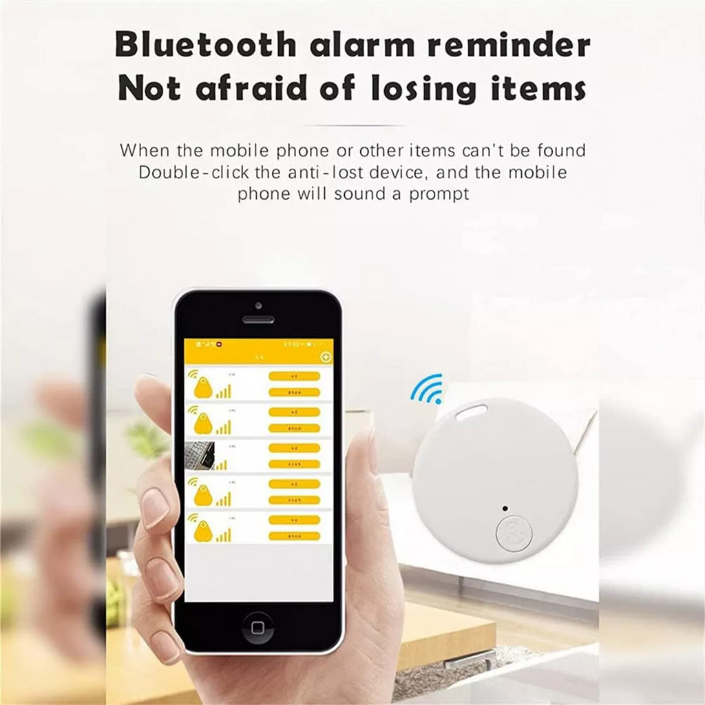 Bluetooth Item Finder Key Tag, App-Paired Locator for Keys, Wallet, Bags & Remotes — Audible Alarm, Two-Way Phone Find — 2/4/6/8 Packs