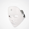 7-Colour LED Face Mask, Strap-On Photon Light Therapy Mask with Adjustable Head Strap — Mask Only, with Neck Band, or with Roller & Gua Sha