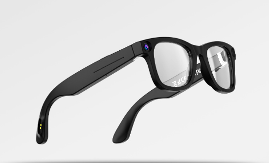 AI Camera Smart Glasses, HD Video Recording Smart Glasses with Anti-Shake, Voice Calls, Translation & Object Recognition — Sunglasses / Clear Lens