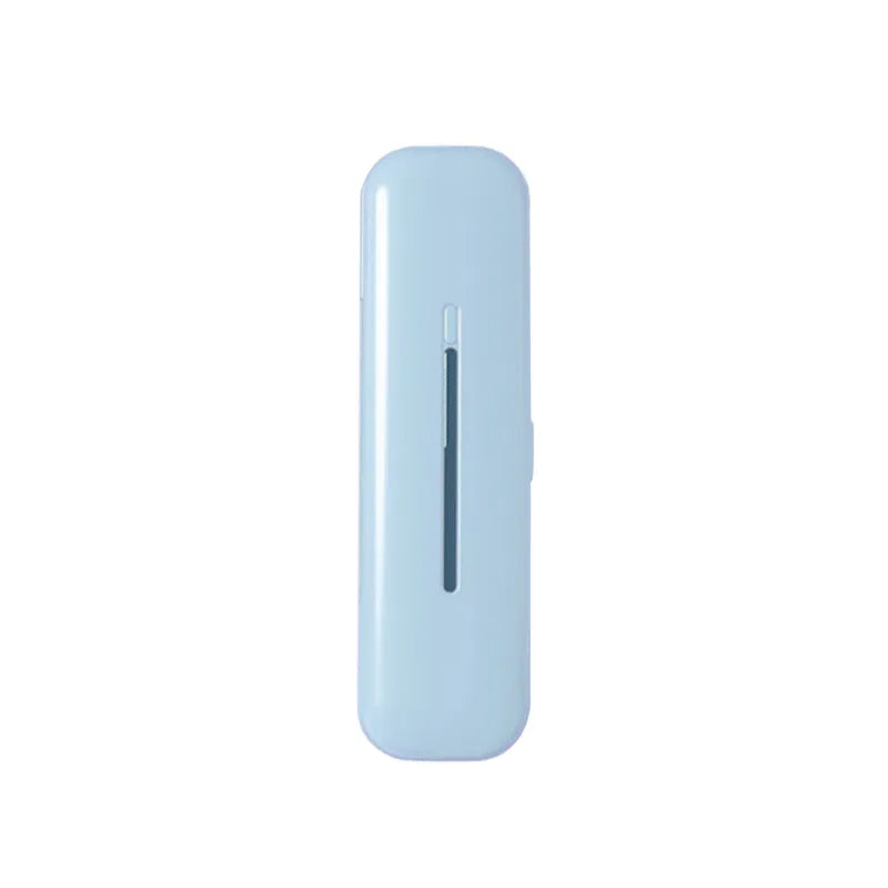 Portable UV Toothbrush Sterilizer, UV-C Disinfection Box, USB Powered & Travel-Friendly — White / Blue / Pink / Green