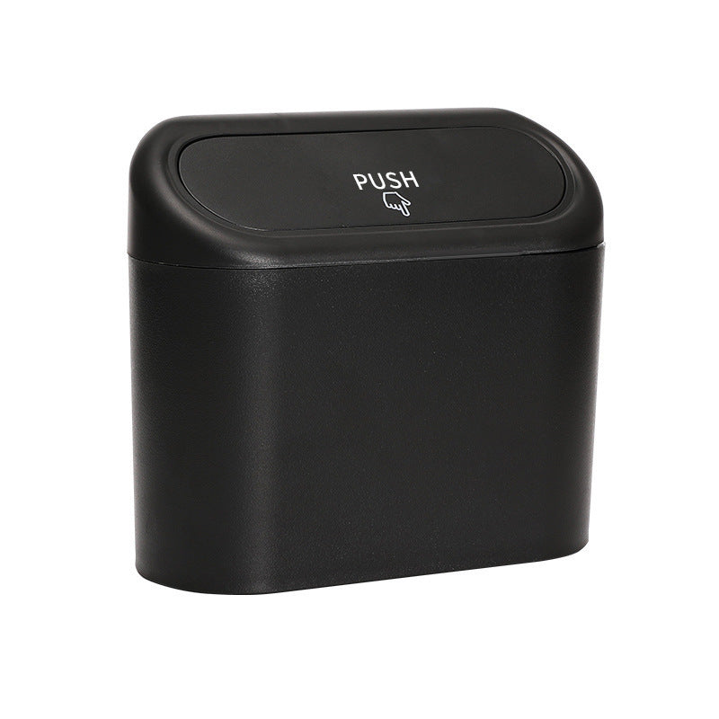 Car Door Hanging Trash Can, Mini Leakproof ABS Garbage Bin with Flip-Top Lid — Multiple Options