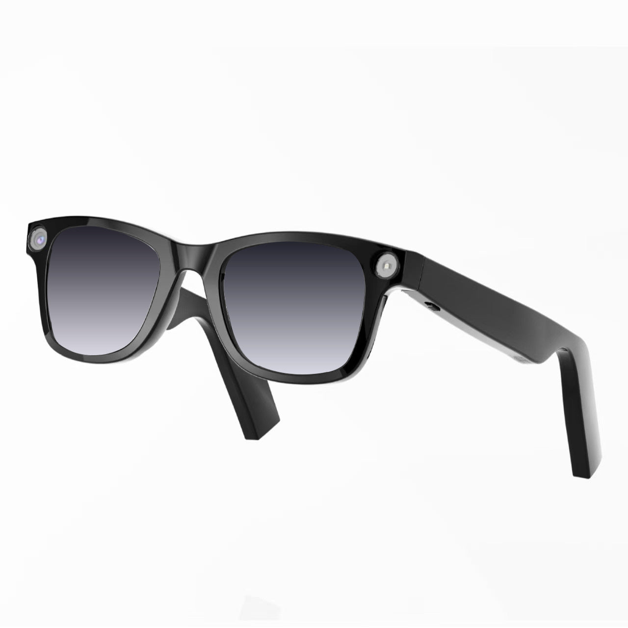AI Camera Smart Glasses, HD Video Recording Smart Glasses with Anti-Shake, Voice Calls, Translation & Object Recognition — Sunglasses / Clear Lens