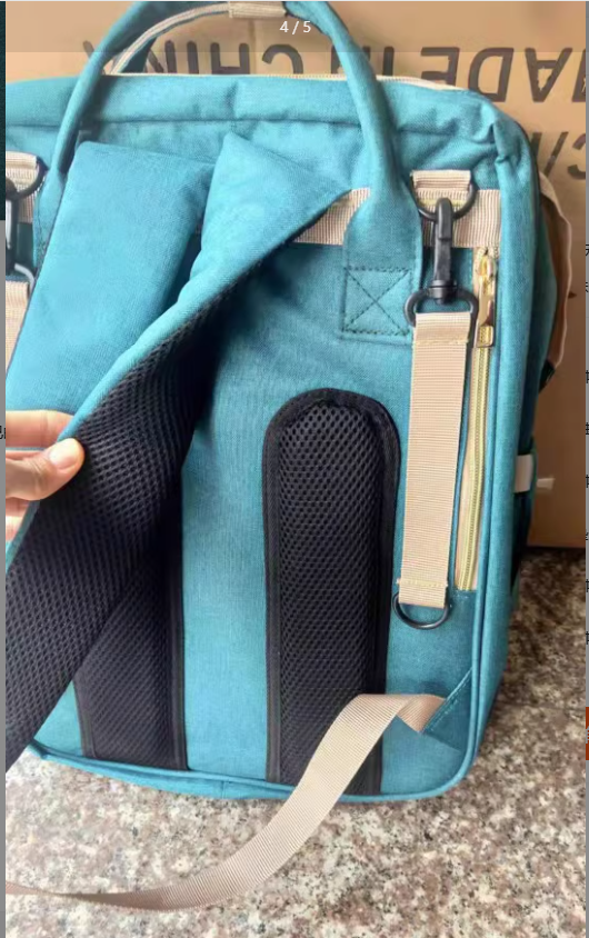Large-Capacity Mommy Bag, Multi-Pocket Diaper Backpack with Side Bottle Pockets — 9 Colors