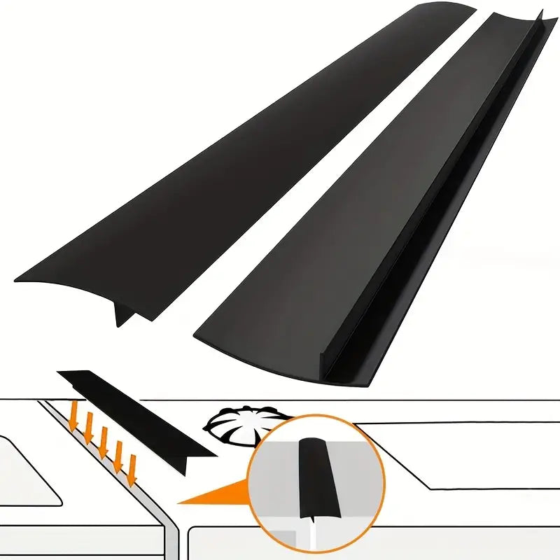 Silicone Stove Gap Cover - Heat-Resistant Kitchen Counter Gap Filler Between Stove and Countertop