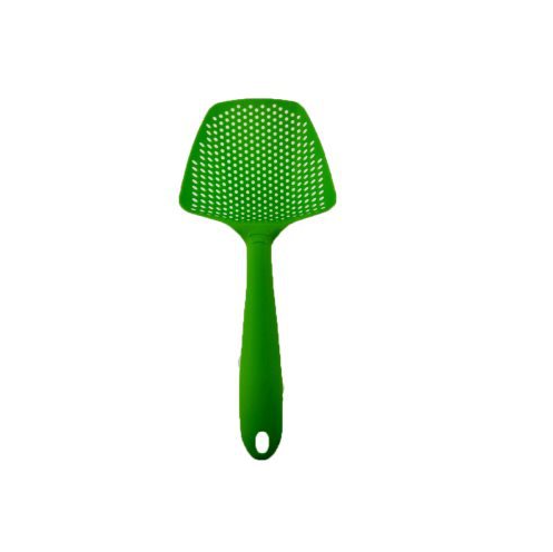 Kitchen Water Strainer Spatula, Large Slotted Scoop & Ice Shovel in Non-Toxic Nylon with Hanging Hole, 34.5x12.5x6cm — Multi-Color