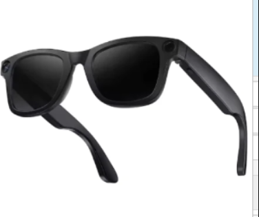 AI Camera Smart Glasses, HD Video Recording Smart Glasses with Anti-Shake, Voice Calls, Translation & Object Recognition — Sunglasses / Clear Lens