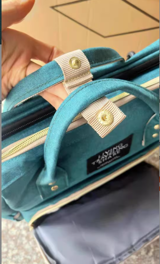 Large-Capacity Mommy Bag, Multi-Pocket Diaper Backpack with Side Bottle Pockets — 9 Colors