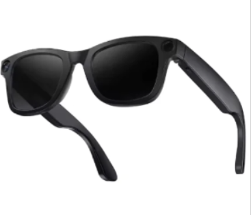 AI Camera Smart Glasses, HD Video Recording Smart Glasses with Anti-Shake, Voice Calls, Translation & Object Recognition — Sunglasses / Clear Lens