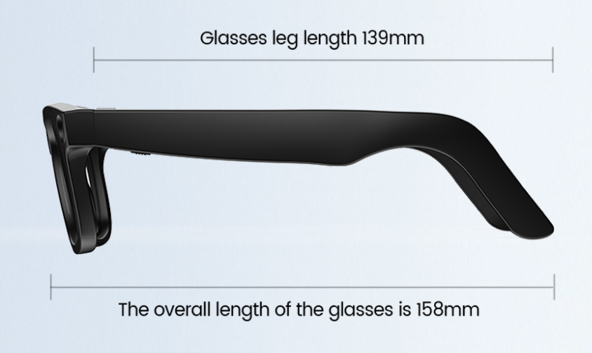 AI Camera Smart Glasses, HD Video Recording Smart Glasses with Anti-Shake, Voice Calls, Translation & Object Recognition — Sunglasses / Clear Lens