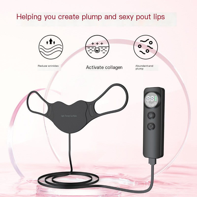 LED Lip Mask Beauty Instrument, Colour-Changing LED Light Device for At-Home Lip Care, Rechargeable — 0.45kg