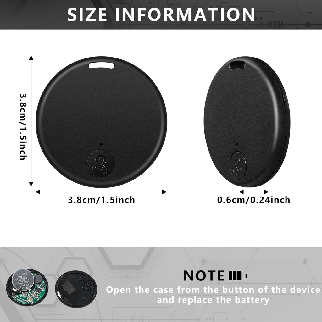 Bluetooth Item Finder Key Tag, App-Paired Locator for Keys, Wallet, Bags & Remotes — Audible Alarm, Two-Way Phone Find — 2/4/6/8 Packs