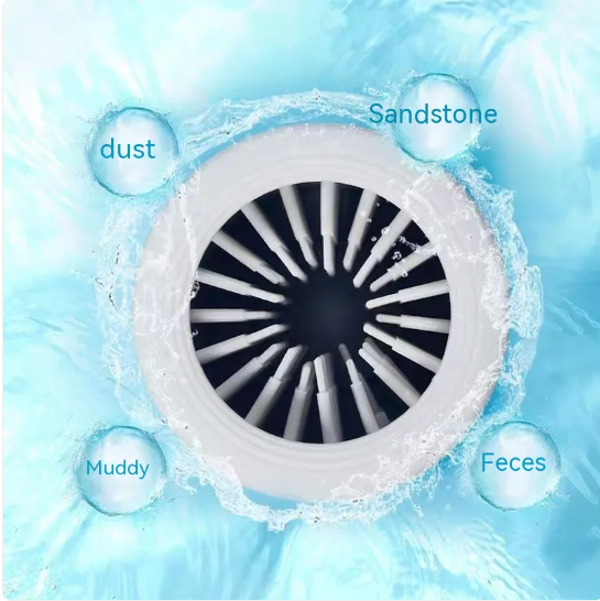 Automatic Pet Paw Cleaner, 360° Rotating Paw Washer Cup with Soft Silicone Bristles for Dogs & Cats — White / Blue