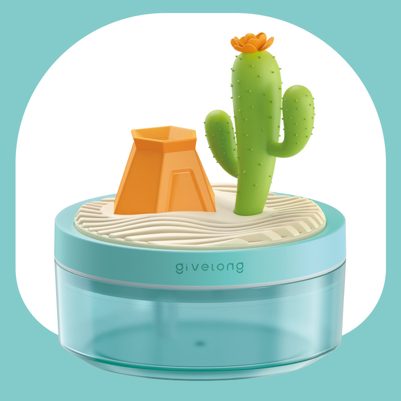 Portable USB Aroma Humidifier, Compact Landscape-Design Cool Mist Aromatherapy Diffuser, Quiet Desktop Air Humidifier for Home — Multiple Cute Styles