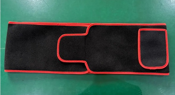 LED Infrared Belt Therapy Device, 105 LED Red & Infrared 660nm/850nm Heating Belt for Back, Waist, Shoulders & Neck — Black