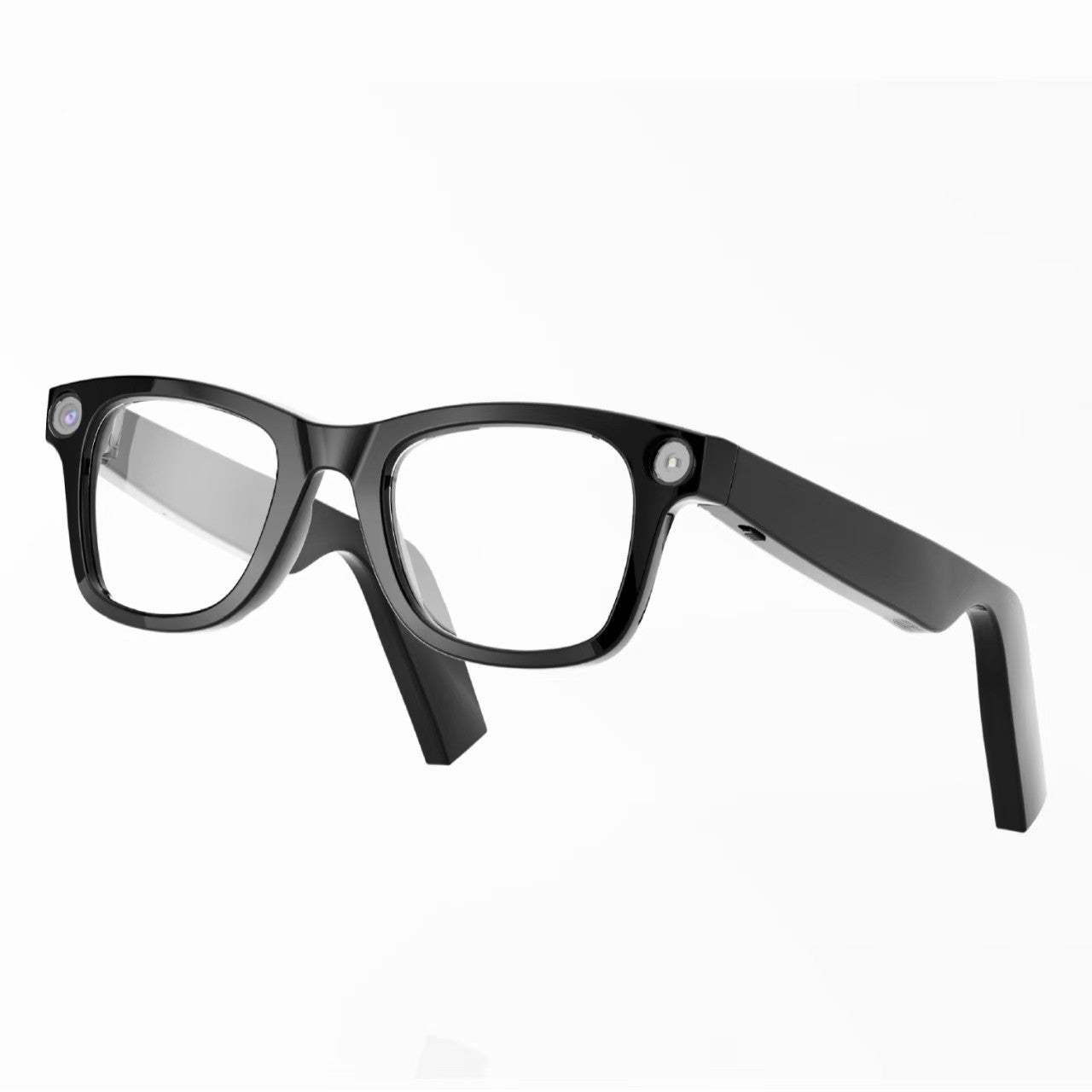 AI Camera Smart Glasses, HD Video Recording Smart Glasses with Anti-Shake, Voice Calls, Translation & Object Recognition — Sunglasses / Clear Lens