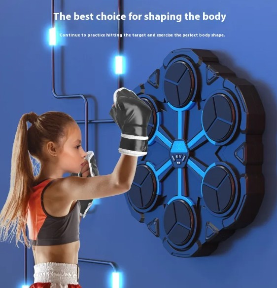 Music Boxing Target Machine, Interactive Boxing Reflex Trainer with Bluetooth Music — Basic / Bluetooth