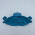 Clip-On Pot Strainer — Flexible Silicone Pan Rim Strainer with Stainless Steel Clips, Drain Pasta & Vegetables Straight From The Pot — 7 Colours