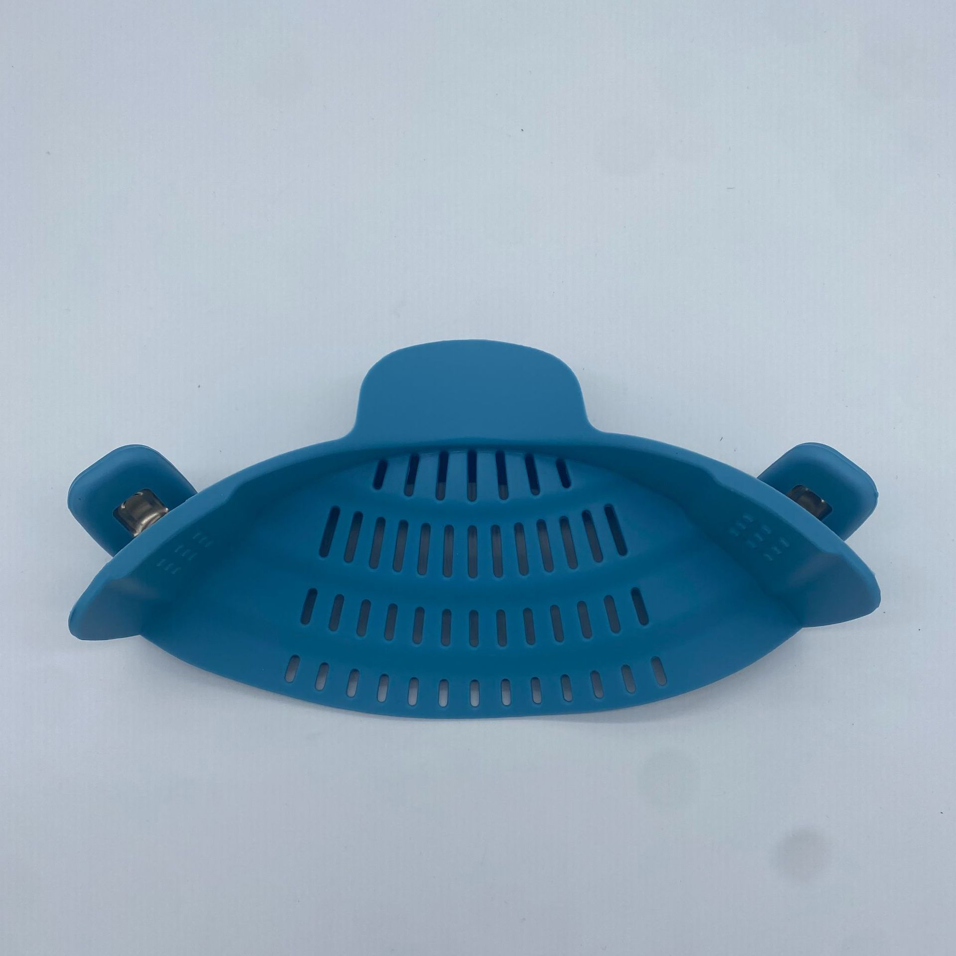 Clip-On Pot Strainer — Flexible Silicone Pan Rim Strainer with Stainless Steel Clips, Drain Pasta & Vegetables Straight From The Pot — 7 Colours