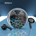 Lenovo LP80 Pro RGB Wireless Gaming Earbuds, Bluetooth 5.3 TWS Semi-In-Ear Open-Fit Headphones with Low Latency & Built-In Mic — Black